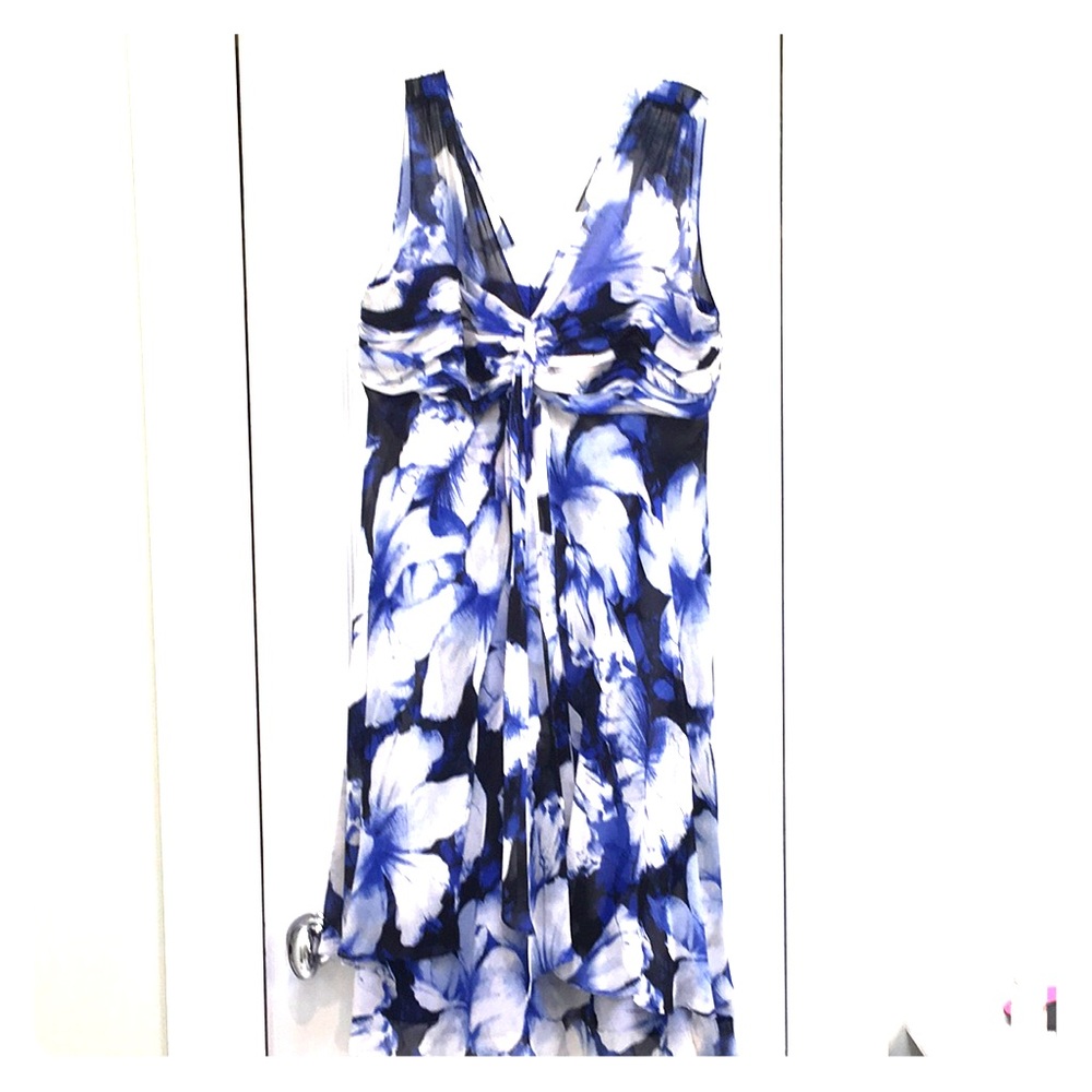 Blue floral Donna Ricco dress